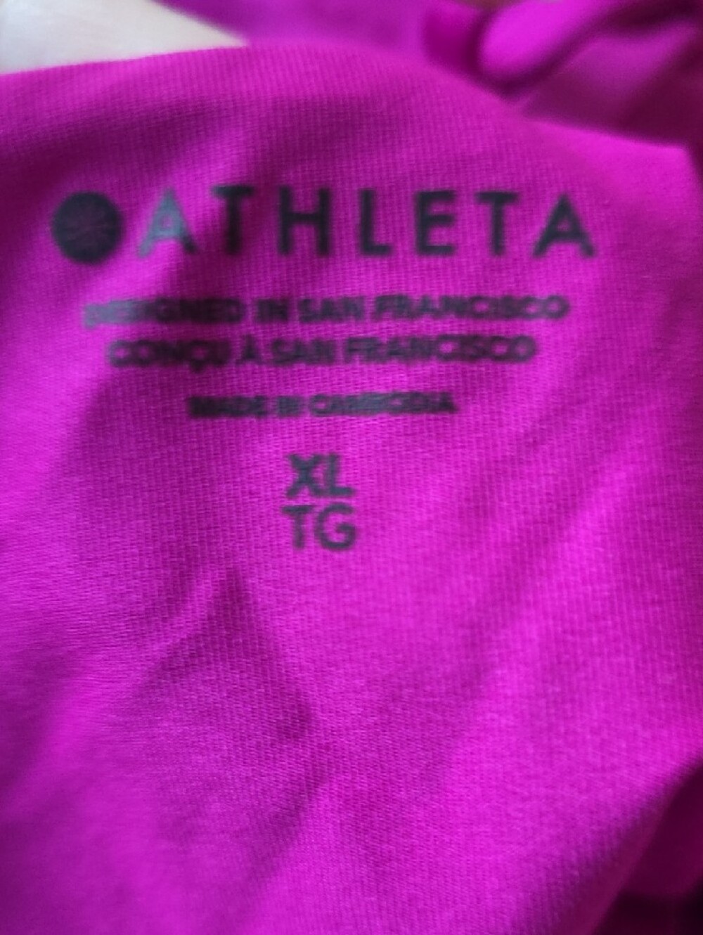 Athleta Magenta Cross-Back Tankini Swim Top - Picture 4 of 6